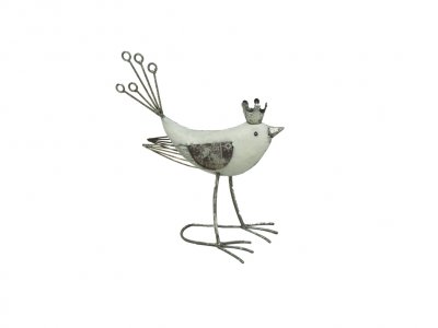 Bezelry 12er-Set Metallknöpfe 'Vogel In Blumen' - 16 Mm Schaftknöpfe In Silber & Schwarz Für DIY & Nähprojekte