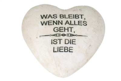 PolyHerz mit Spruch 12x12x4 cm · 268953000727