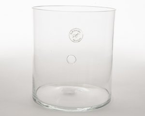 Glas-Zylinder 20x30cm mit Kabelloch · 648118
