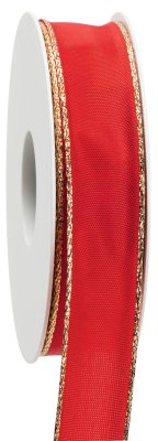 Band Weihnachts-Basic 25mm rot · 96122520