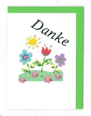 Minikarten Danke Blumen Mn 50733