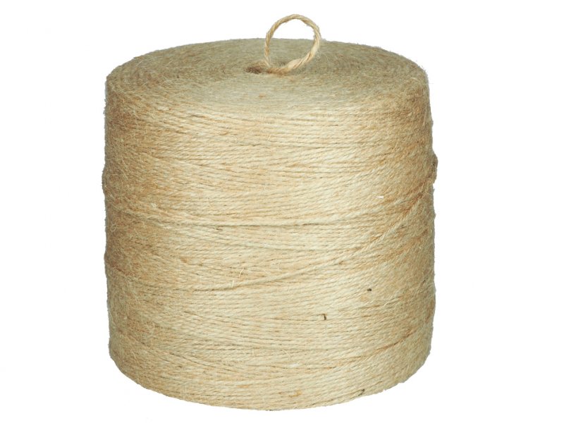 Greengeers Jutegarn Knäuel - Naturfaser, 50 M Länge, Maße 5,5 X 5,5 X 11 Cm