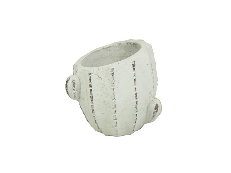  Keramik  Pot  Kaktus  16cm wei   1664 45
