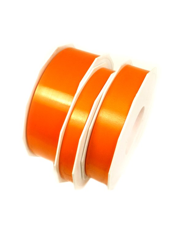 Eleganza Poly Band 50mm X 91m - Wasserdichtes Floristikband In Orange Für Blumenkränze & Dekoration
