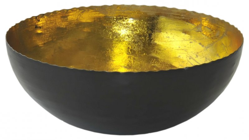 Met.Schale 20cm schwarz/gold · 226A020141