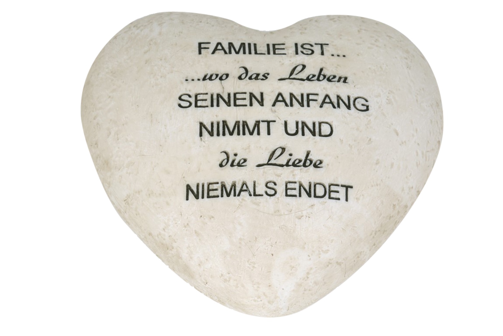 PolyHerz mit Spruch 18x17x6 cm · 268952003727