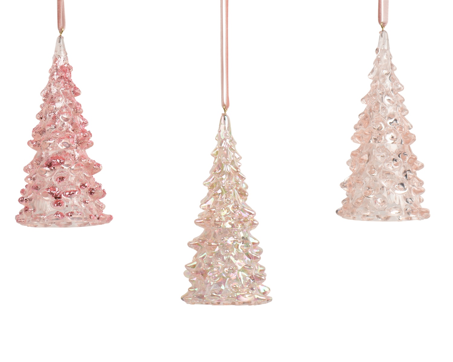 Baumschmuck Baum ca 10cm rosa /irisierend /glitzer · 512609