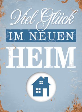 Minikarten "Icona" Viel Glück im neuen Heim · 8819