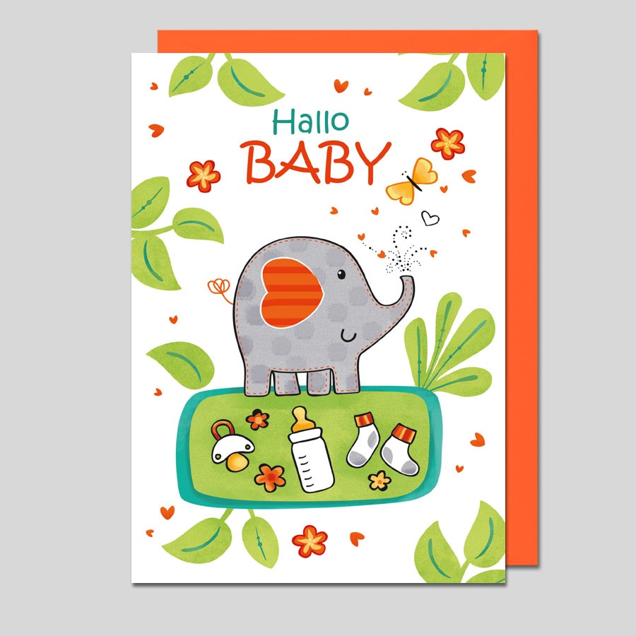 Karte Hallo Baby · UK-34670