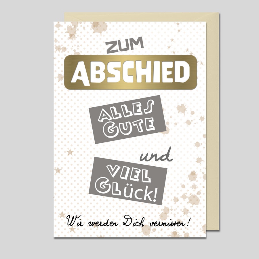 Karte Zum Abschied · UK34709